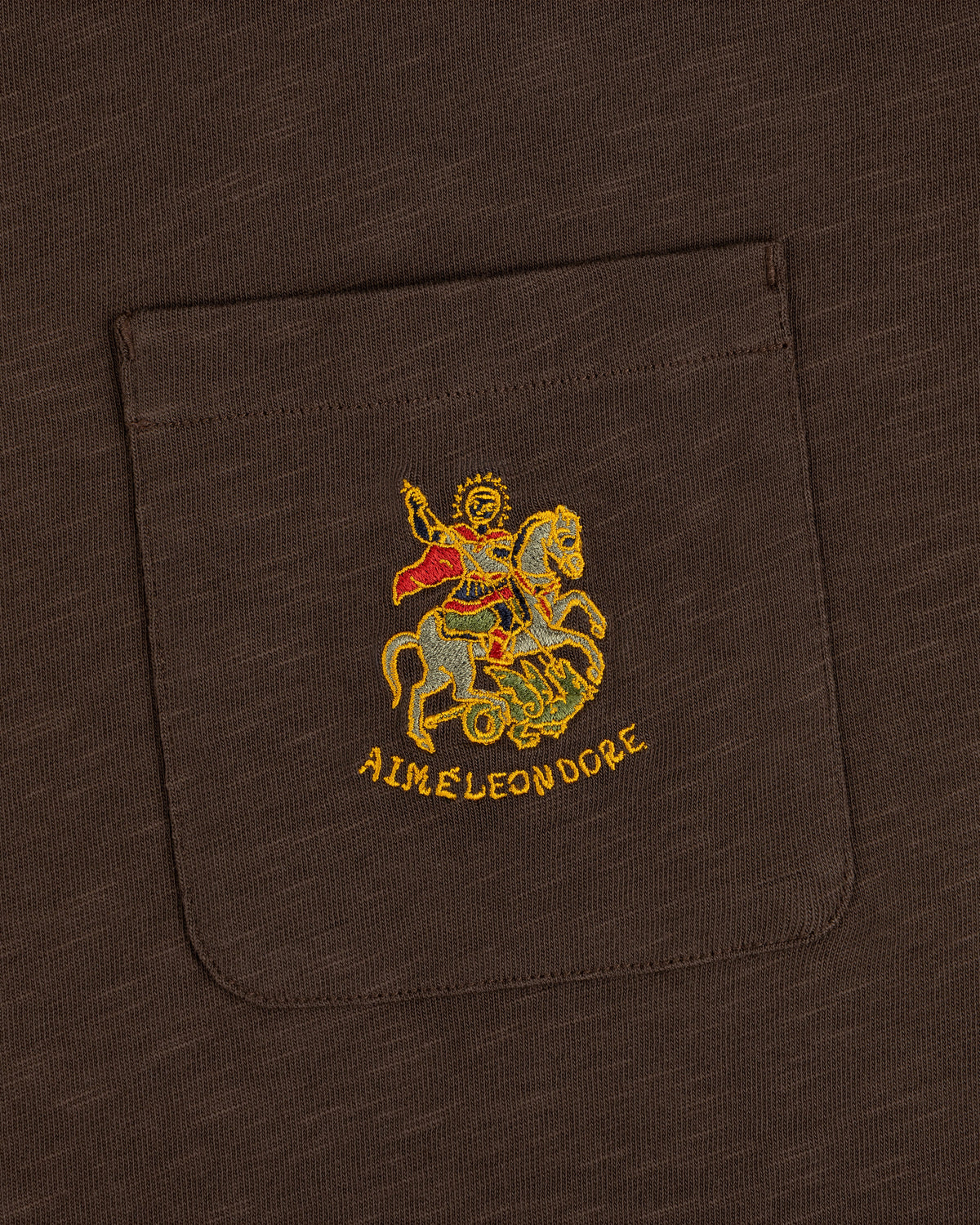 Aimé Leon Dore Exclusive - Saint George Slub Pocket Tee Coffee bean
