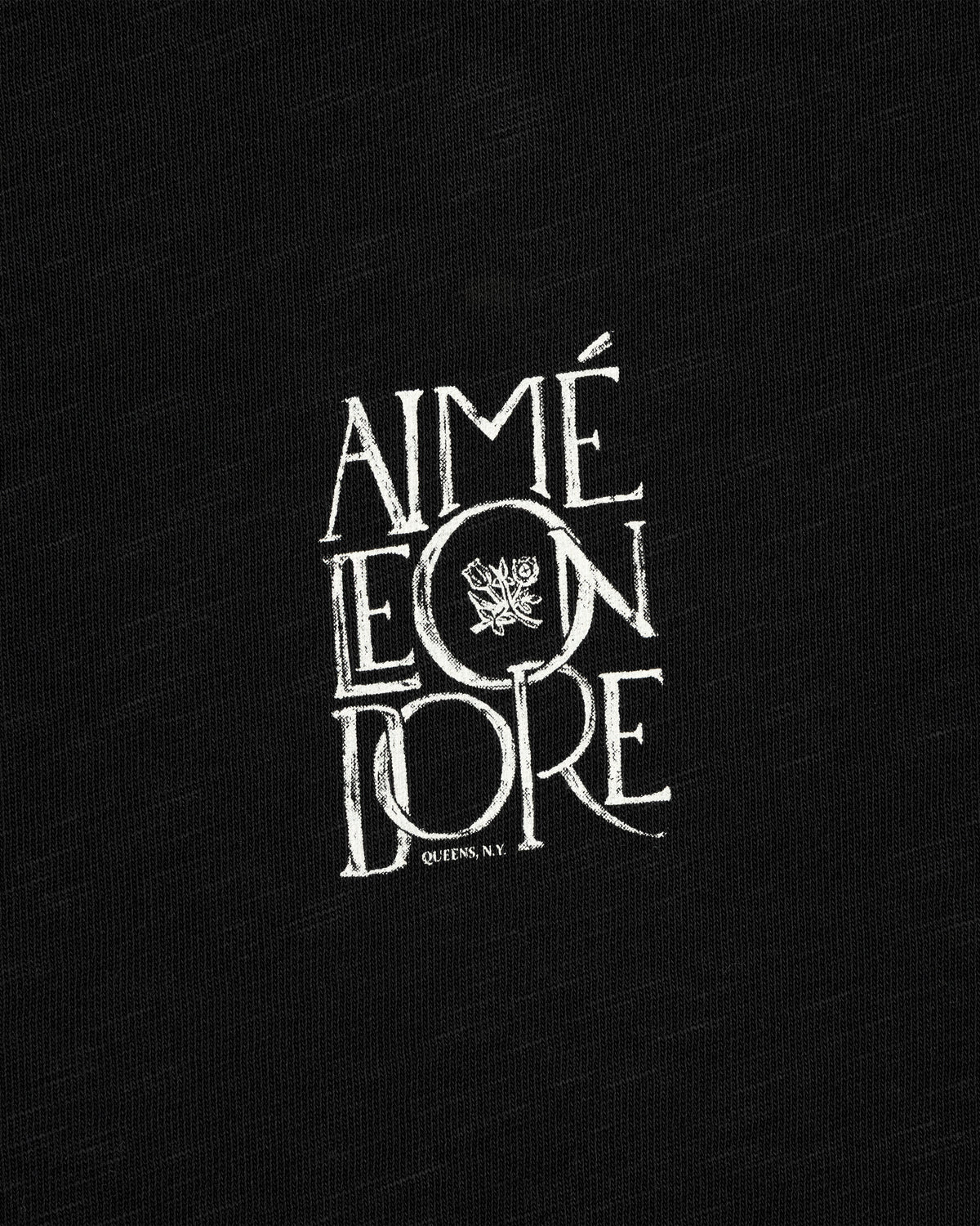 Aimé Leon Dore Discount - Stacked Logo Slub Tee Jet black