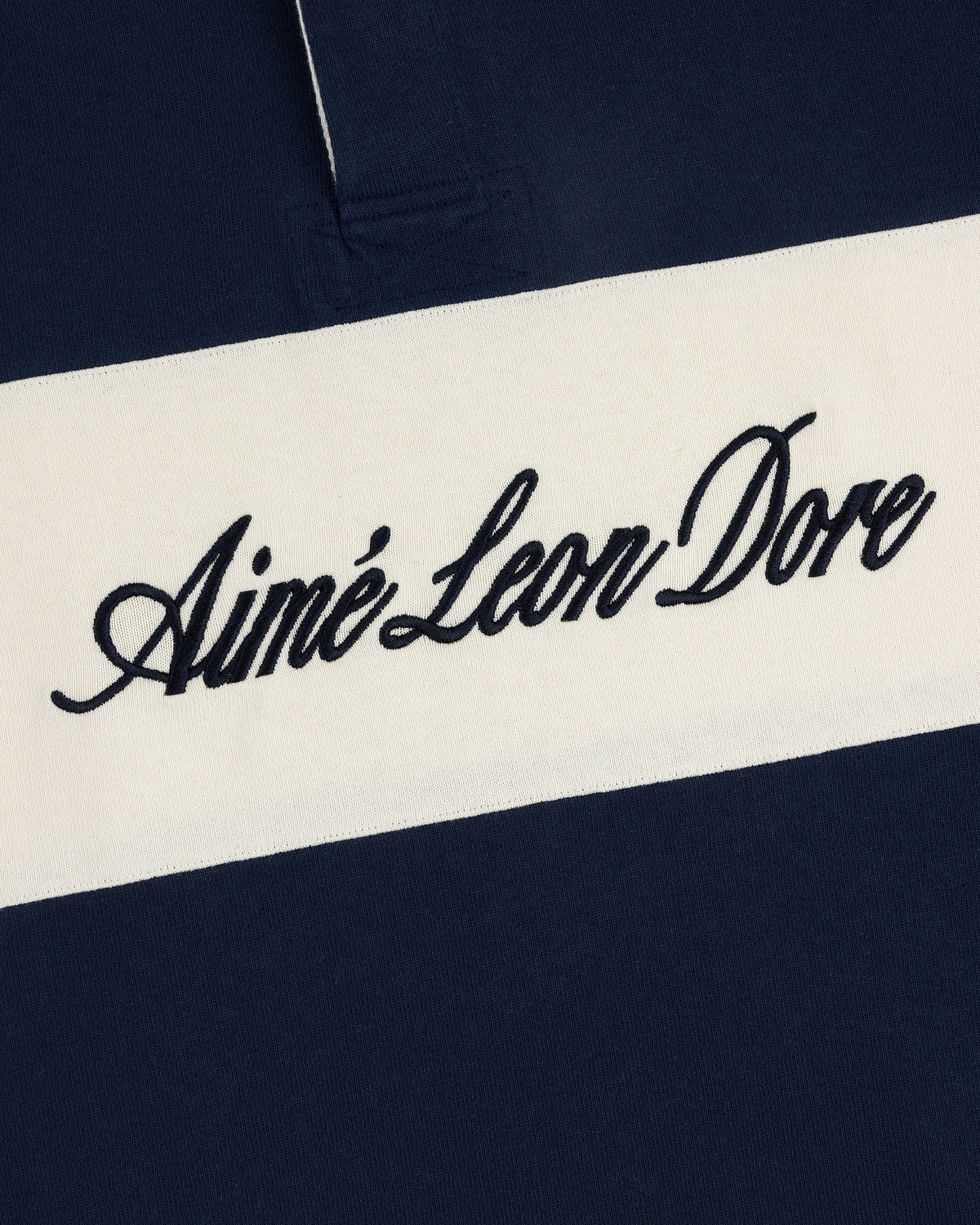 Aimé Leon Dore Quality - Script Paneled Rugby Navy blazer