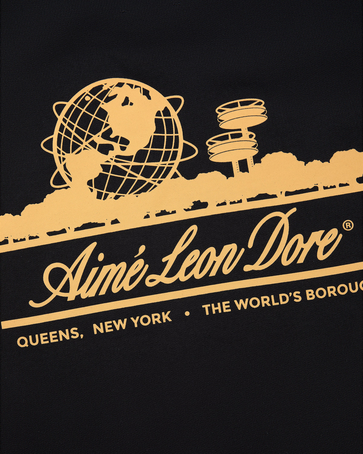 Aimé Leon Dore Trusted - Unisphere Crewneck Sweatshirt Jet black
