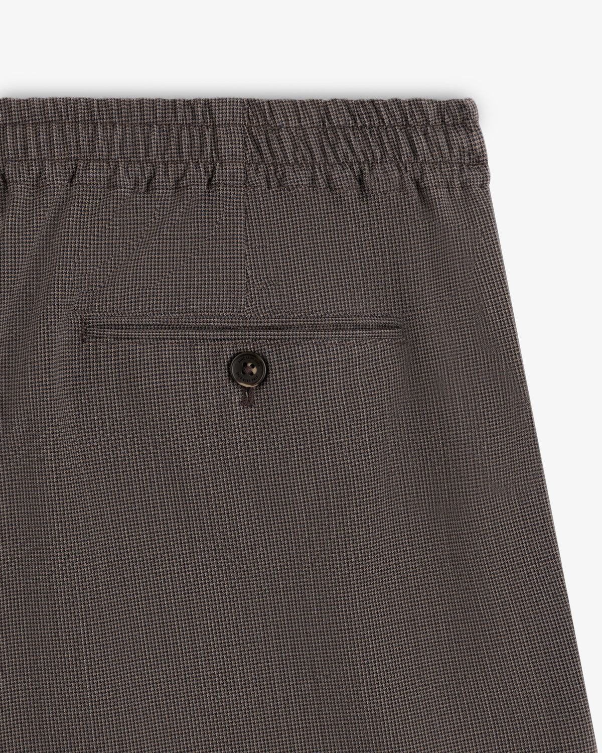 Aimé Leon Dore Best Price - Houndstooth Elasticated Waist Trouser Brown houndstooth