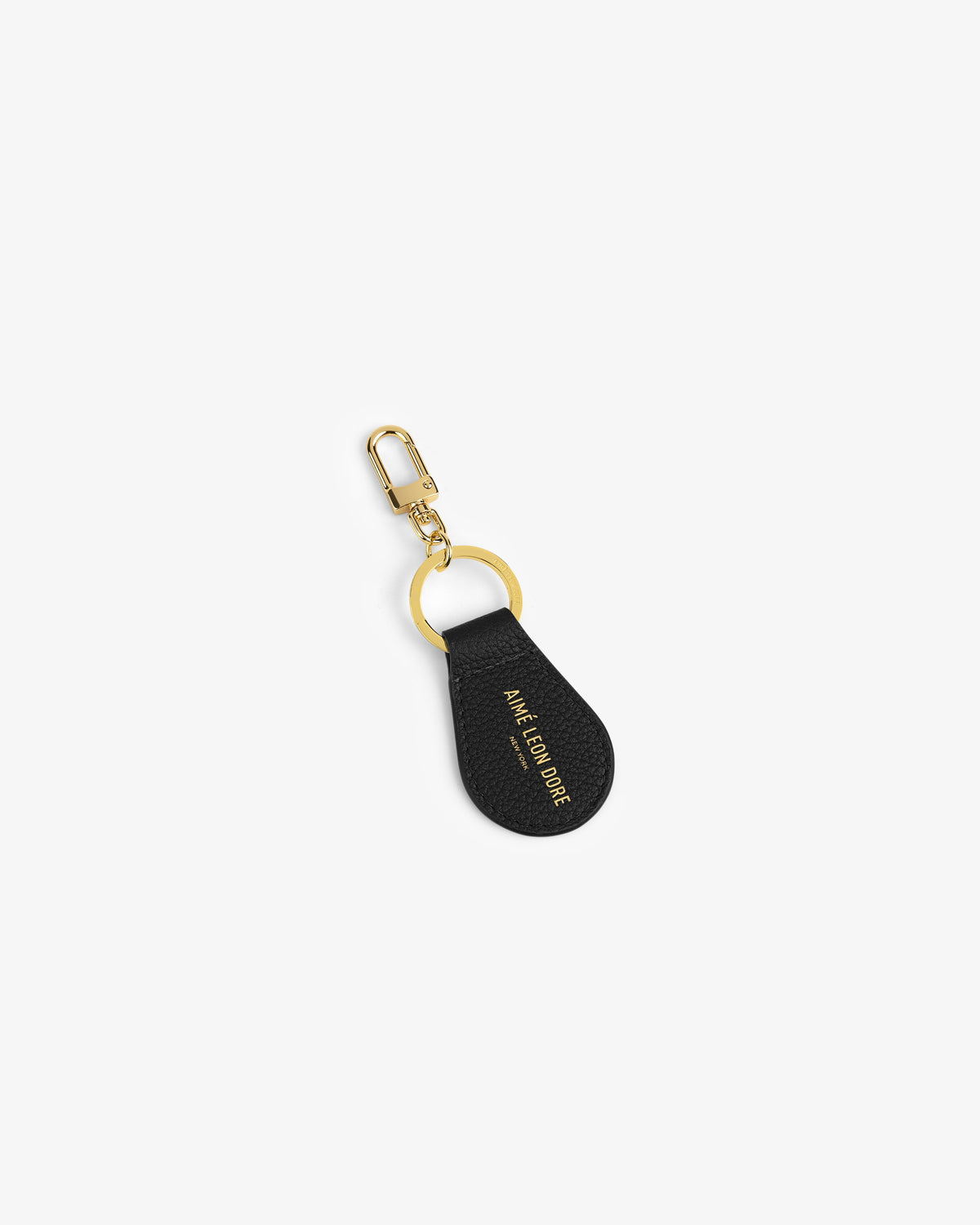 Aimé Leon Dore New - Leather Key Fob Jet black