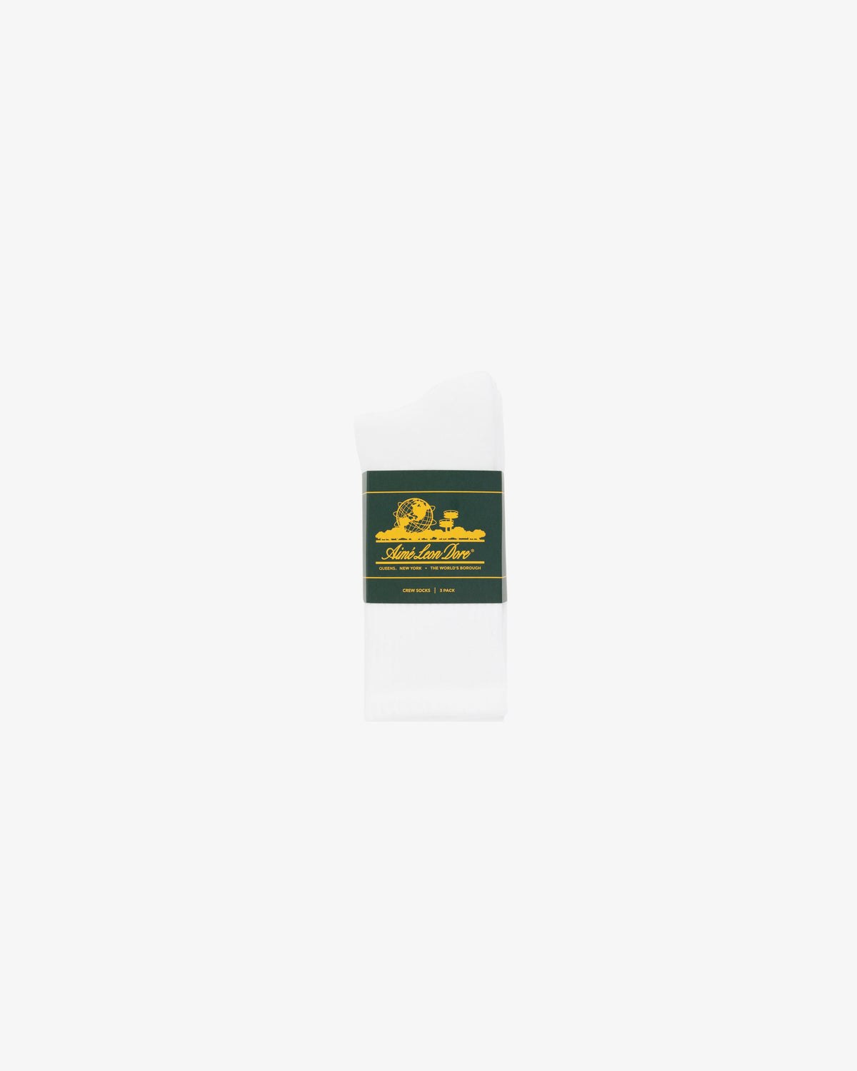 Aimé Leon Dore Great Value - Crew Sock 3-Pack White