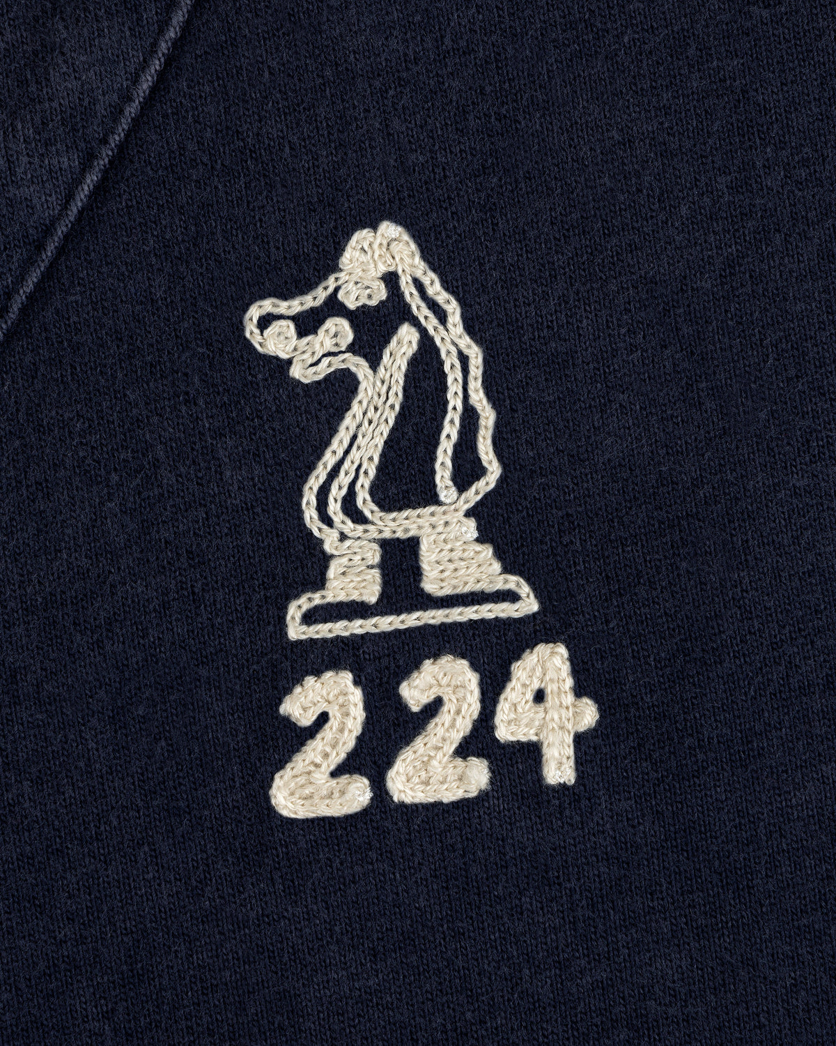 Aimé Leon Dore Hot Sale - Mulberry Chainstitch Baseball Jersey Navy blazer