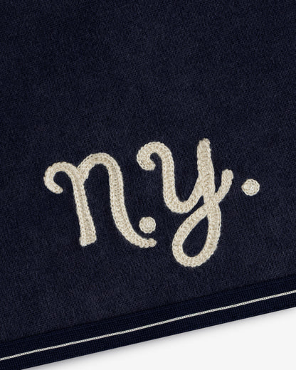 Aimé Leon Dore Hot Sale - Mulberry Chainstitch Baseball Jersey Navy blazer