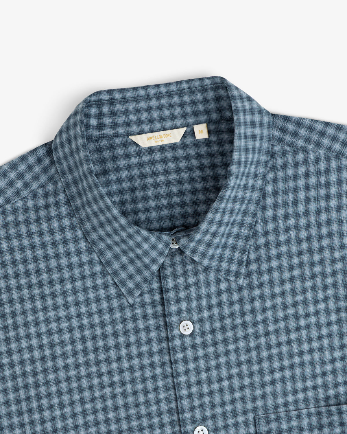 Aimé Leon Dore Sale - Plaid Casual Shirt Blue plaid