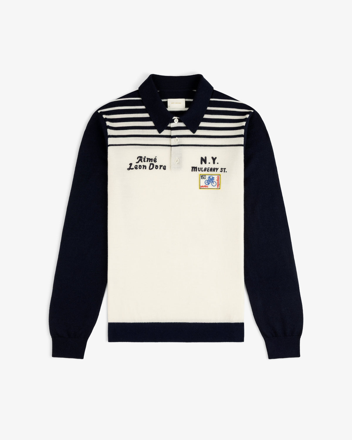 Aimé Leon Dore Premium - Merino Wool Knit Cycling Polo Pristine