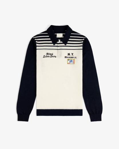 Aimé Leon Dore Premium - Merino Wool Knit Cycling Polo Pristine