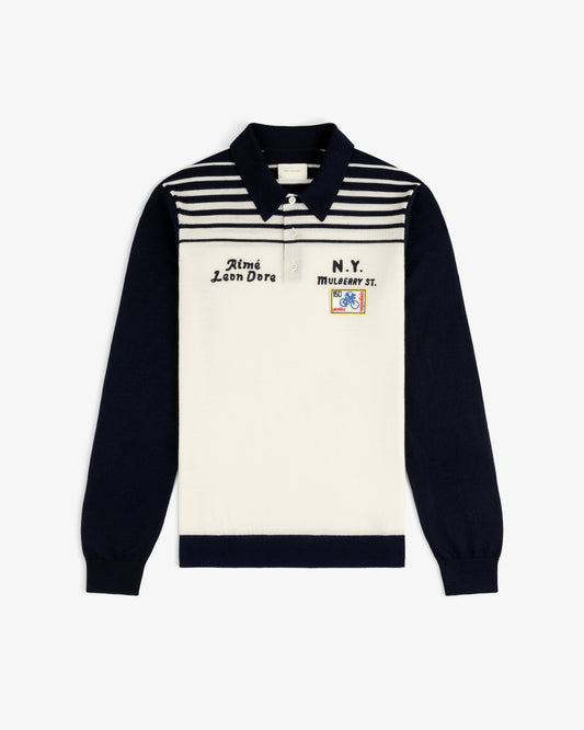 Aimé Leon Dore Premium - Merino Wool Knit Cycling Polo Pristine
