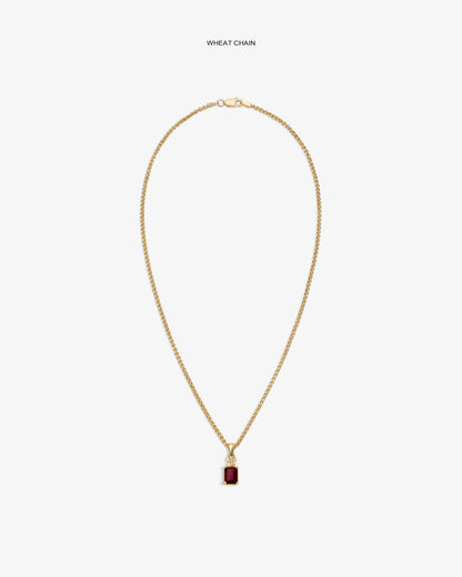 Aimé Leon Dore Best Seller - 14Kt Gold Crest Gemstone Pendant Evening blue