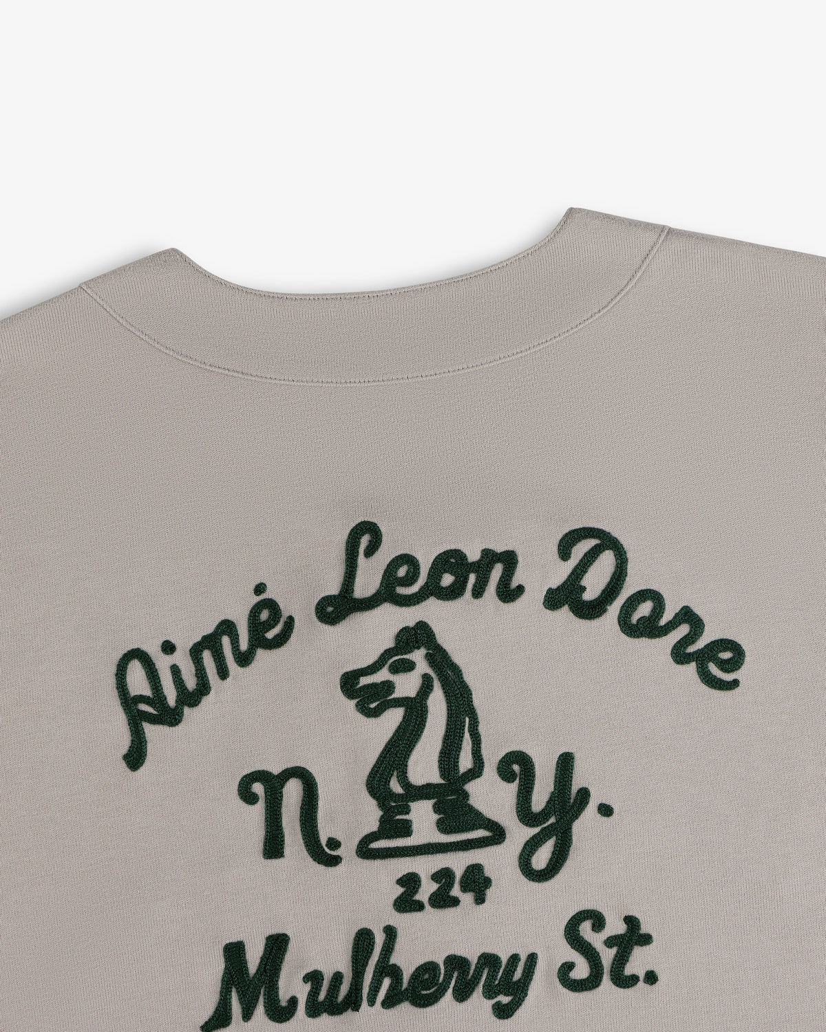 Aimé Leon Dore Latest - Mulberry Chainstitch Baseball Jersey Paloma