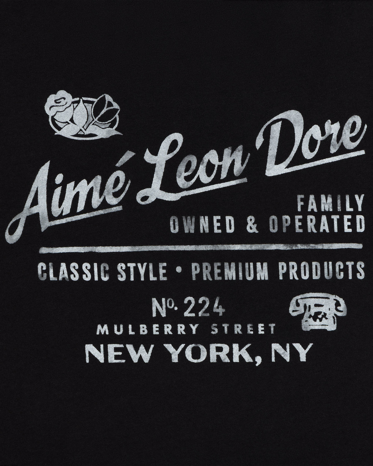 Aimé Leon Dore Everyday - Neighborhood Tee Jet black