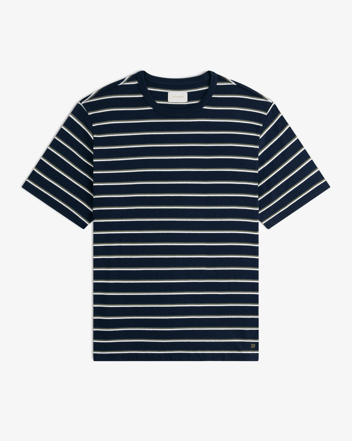 Aimé Leon Dore Best Seller - Yarn Dyed Striped Tee Navy blazer