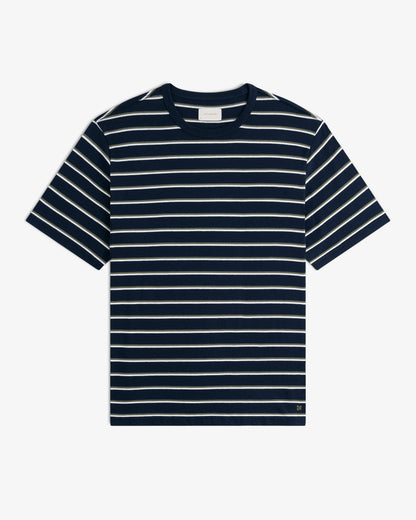 Aimé Leon Dore Best Seller - Yarn Dyed Striped Tee Navy blazer