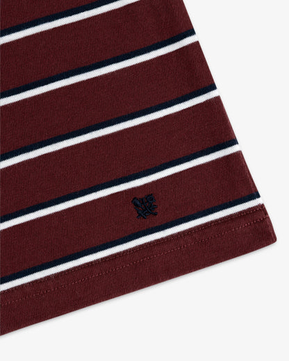 Aimé Leon Dore Best Price - Yarn Dyed Striped Tee Chocolate truffle