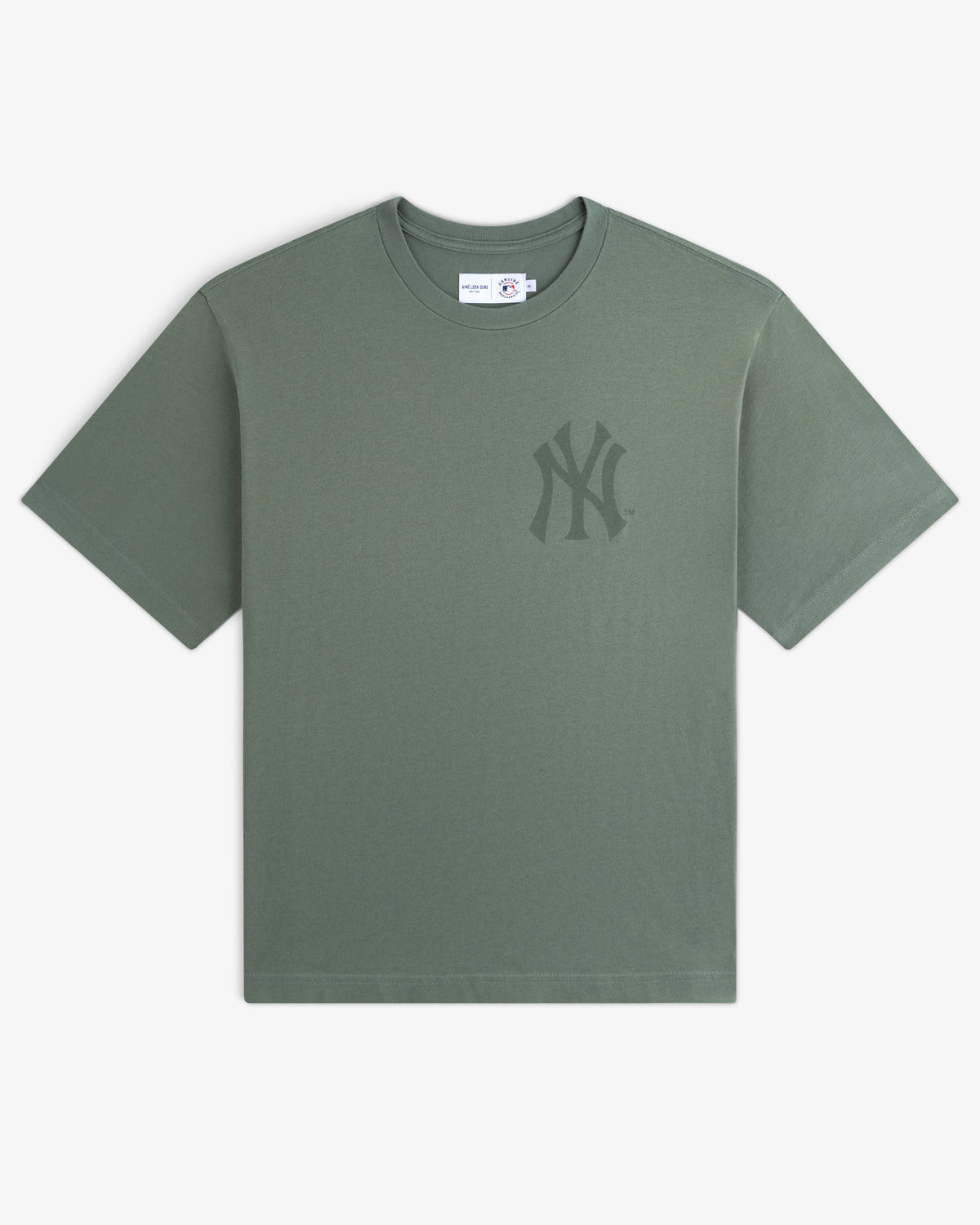 Aimé Leon Dore Popular - Yankees Washed Logo Tee Laurel wreath