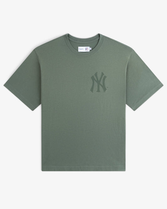 Aimé Leon Dore Popular - Yankees Washed Logo Tee Laurel wreath