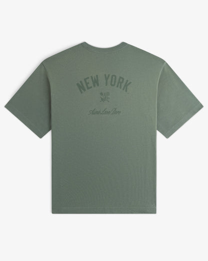 Aimé Leon Dore Popular - Yankees Washed Logo Tee Laurel wreath
