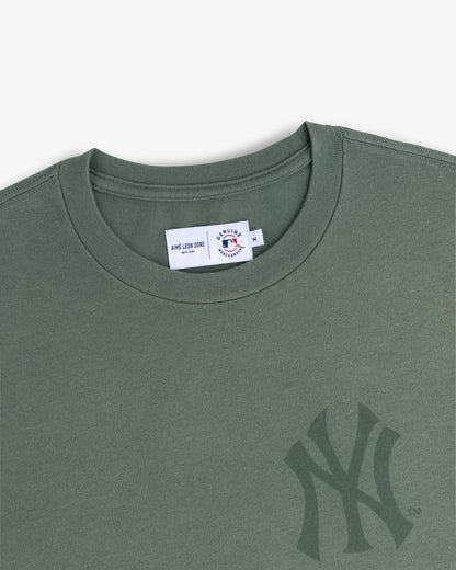 Aimé Leon Dore Popular - Yankees Washed Logo Tee Laurel wreath