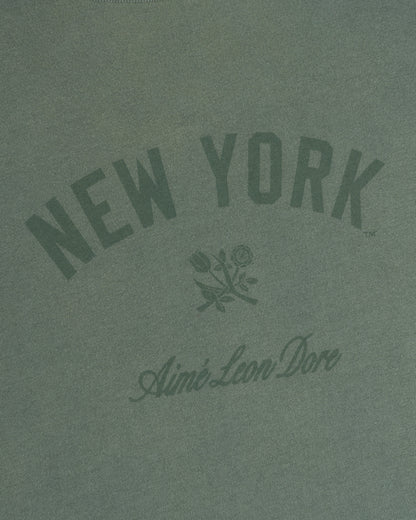 Aimé Leon Dore Popular - Yankees Washed Logo Tee Laurel wreath