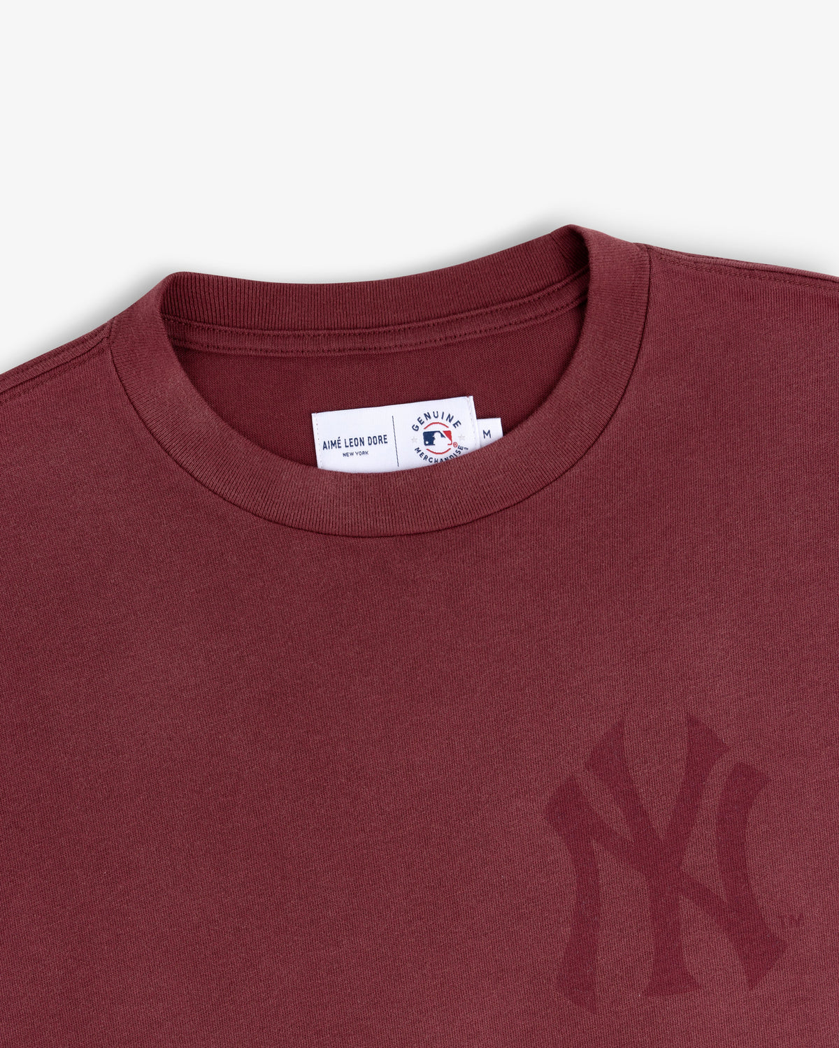 Aimé Leon Dore Discount - Yankees Washed Logo Tee Cordovan