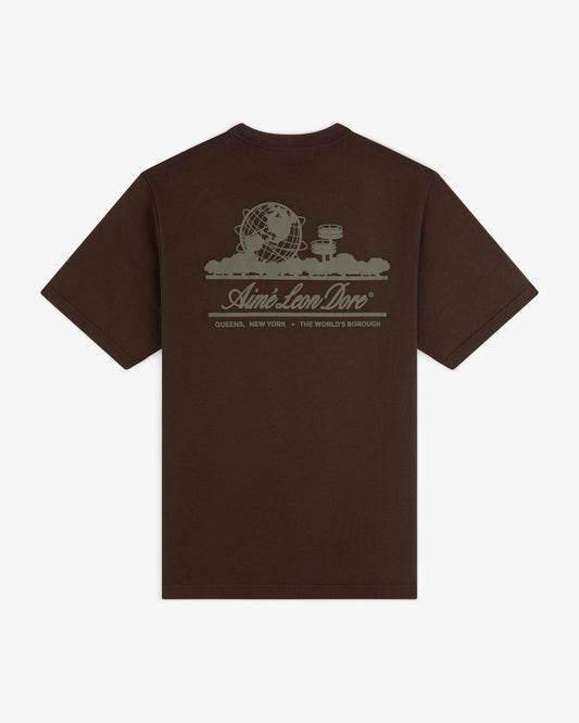 Aimé Leon Dore New - Unisphere Tee Coffee bean
