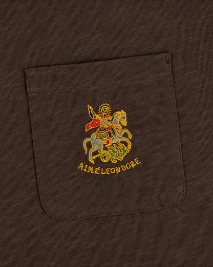 Aimé Leon Dore Exclusive - Saint George Slub Pocket Tee Coffee bean