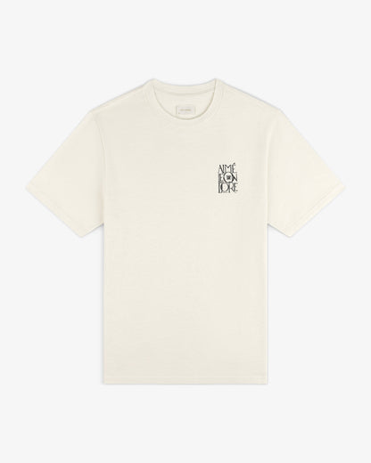 Aimé Leon Dore Deals - Stacked Logo Slub Tee Pristine