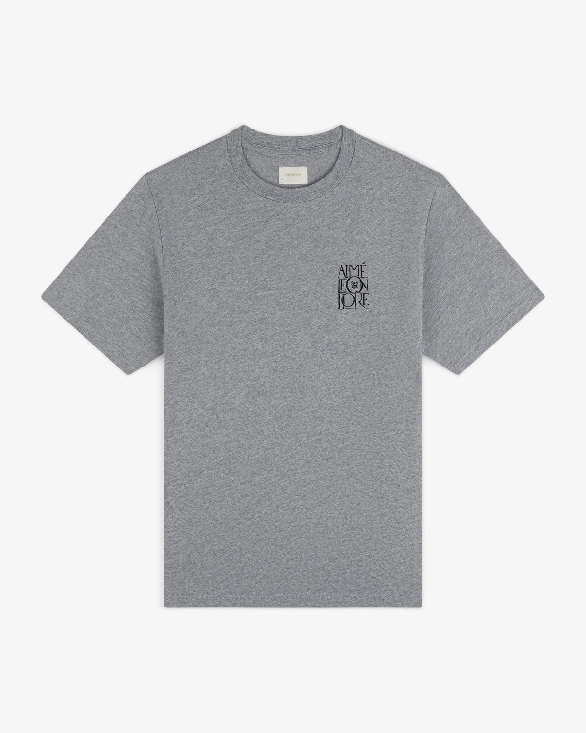 Aimé Leon Dore Customer Favorite - Stacked Logo Slub Tee Heather grey