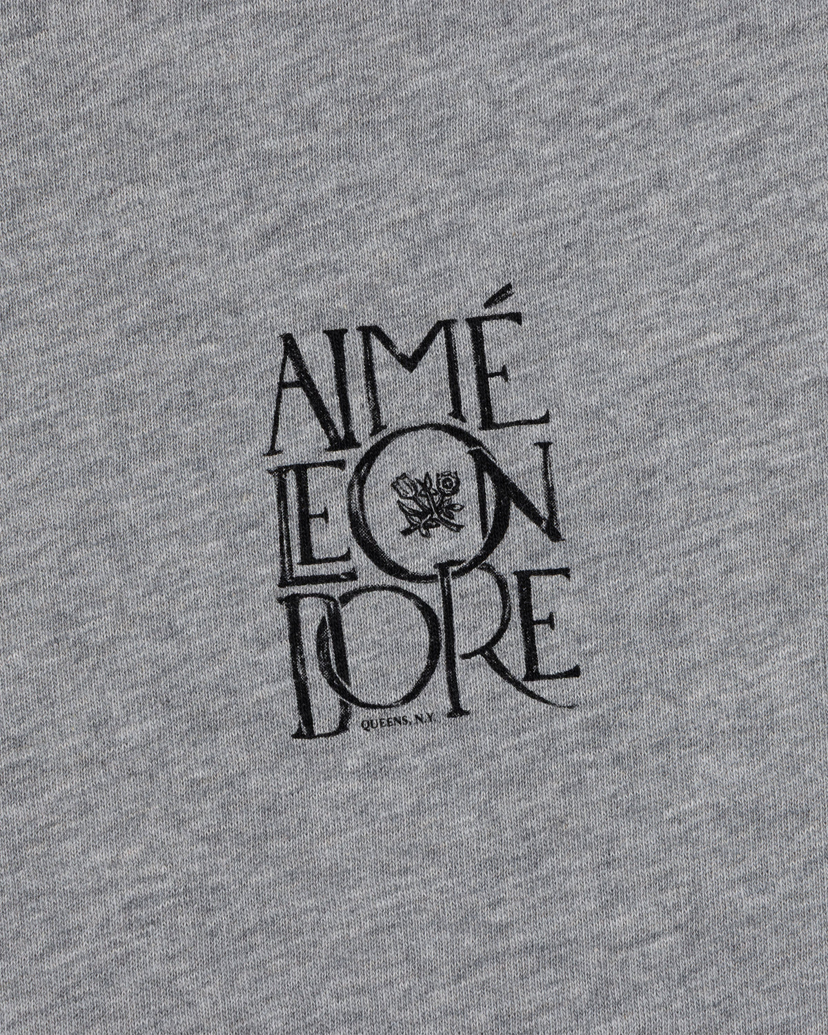 Aimé Leon Dore Customer Favorite - Stacked Logo Slub Tee Heather grey