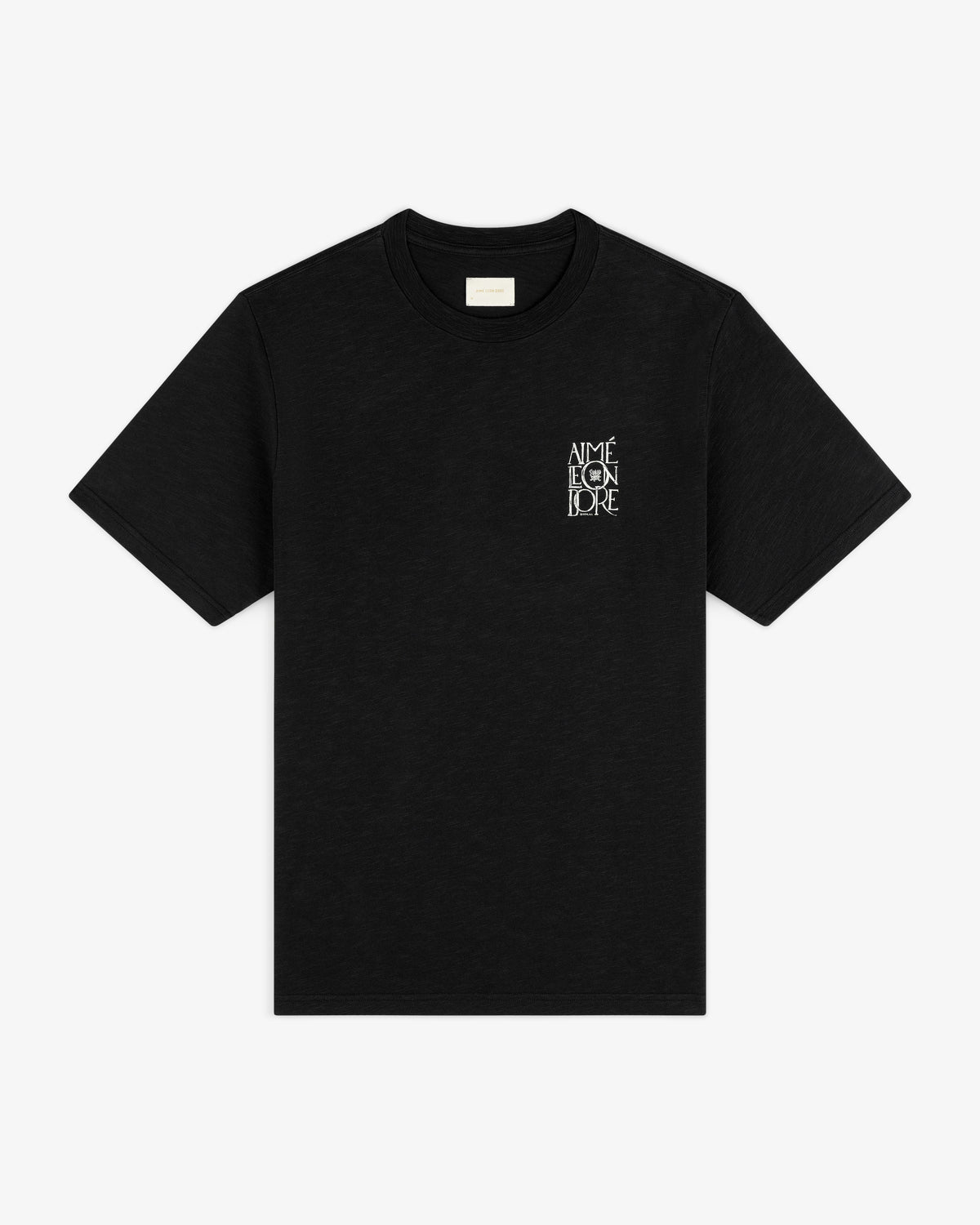 Aimé Leon Dore Discount - Stacked Logo Slub Tee Jet black