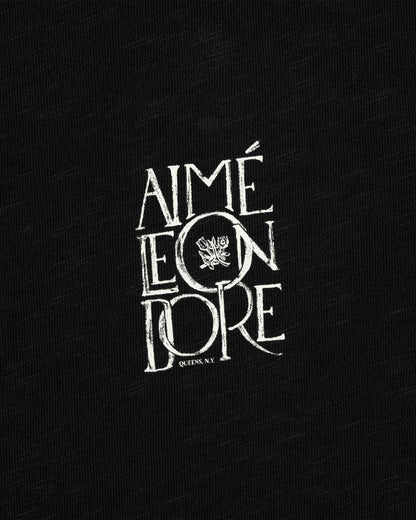 Aimé Leon Dore Discount - Stacked Logo Slub Tee Jet black