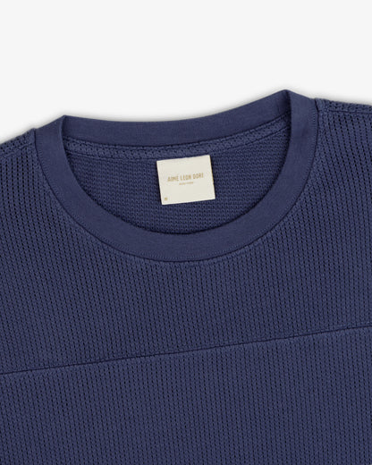 Aimé Leon Dore Trusted - Long-Sleeve Mesh Football Tee Crown blue