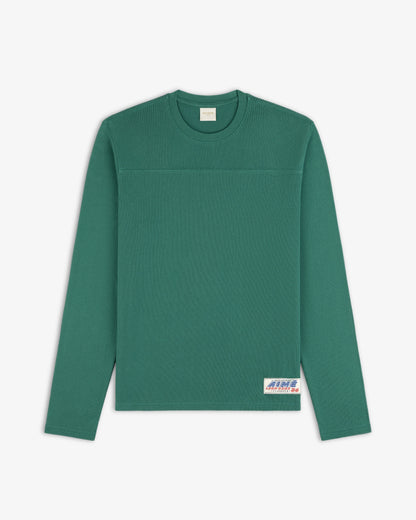 Aimé Leon Dore Top Pick - Long-Sleeve Mesh Football Tee Pine green