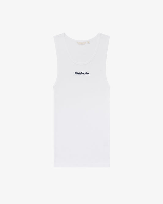 Aimé Leon Dore Best Price - Embroidered Logo Tank Top Bright white
