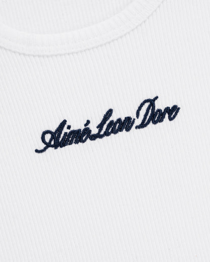 Aimé Leon Dore Best Price - Embroidered Logo Tank Top Bright white