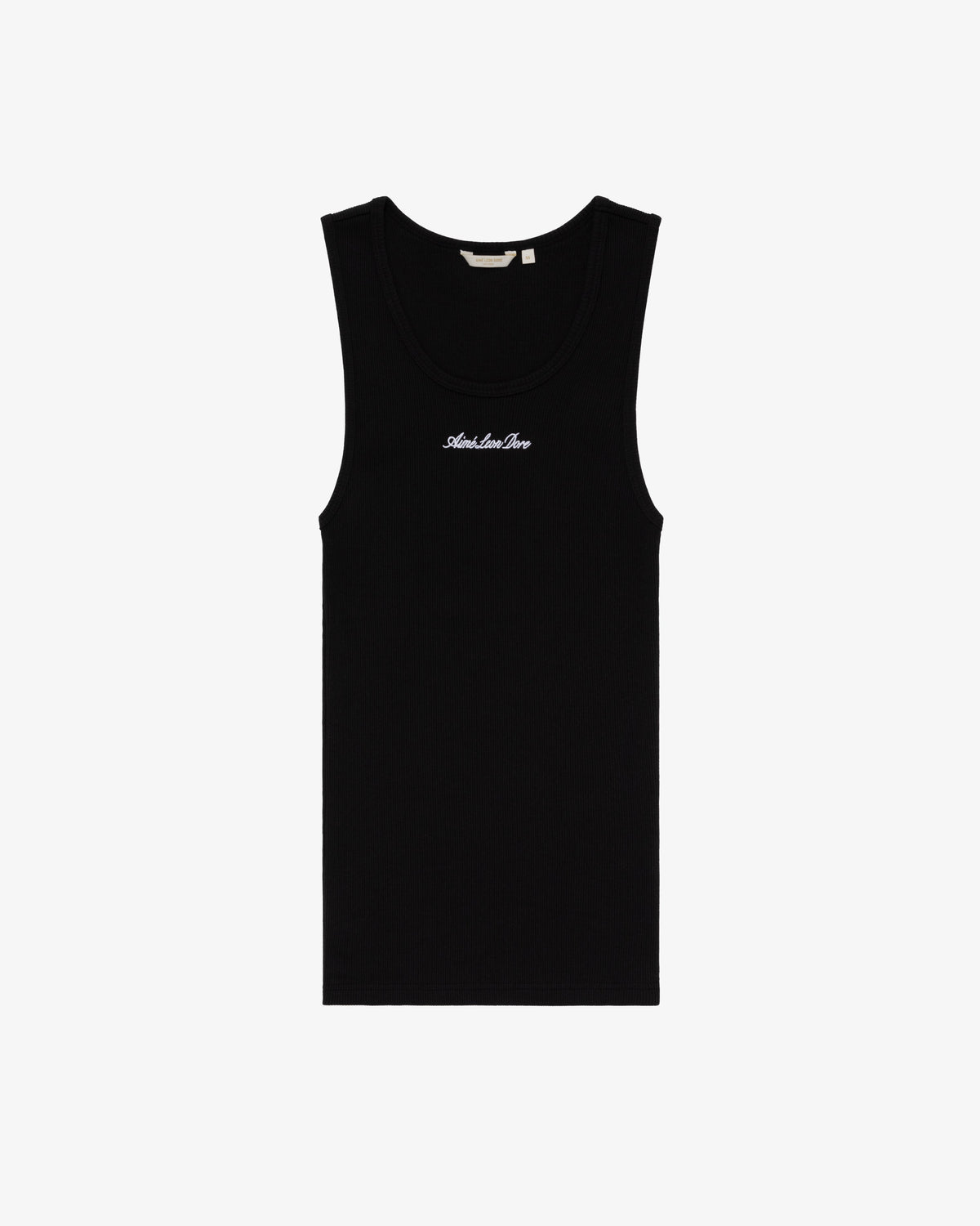 Aimé Leon Dore Trusted - Embroidered Logo Tank Top Jet black