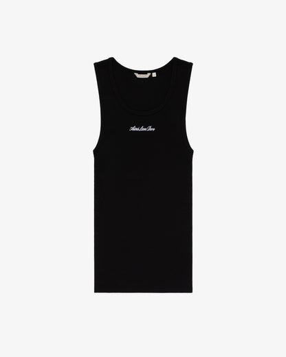 Aimé Leon Dore Trusted - Embroidered Logo Tank Top Jet black
