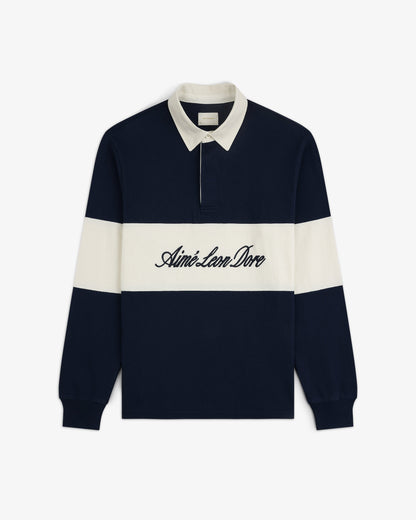 Aimé Leon Dore Quality - Script Paneled Rugby Navy blazer