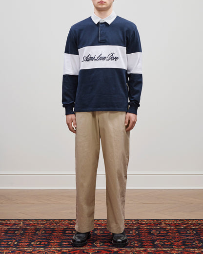 Aimé Leon Dore Quality - Script Paneled Rugby Navy blazer