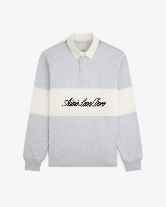 Aimé Leon Dore Featured - Script Paneled Rugby Silver mix
