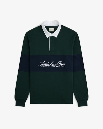 Aimé Leon Dore Best Seller - Script Paneled Rugby Pine grove