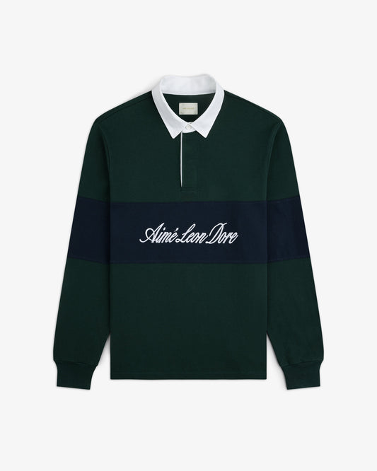 Aimé Leon Dore Best Seller - Script Paneled Rugby Pine grove