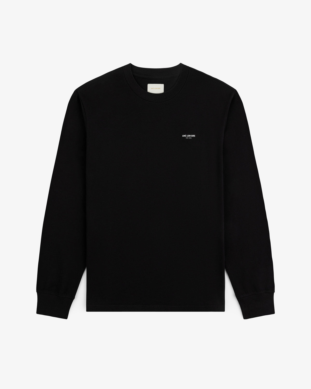 Aimé Leon Dore Top Pick - Long-Sleeve Micro Logo Tee Jet black