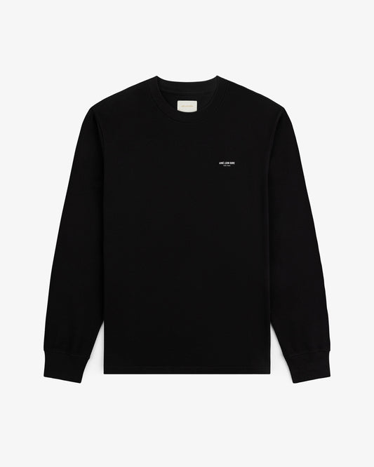 Aimé Leon Dore Top Pick - Long-Sleeve Micro Logo Tee Jet black