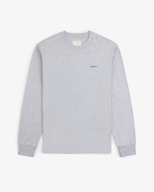 Aimé Leon Dore Popular - Long-Sleeve Micro Logo Tee Silver mix