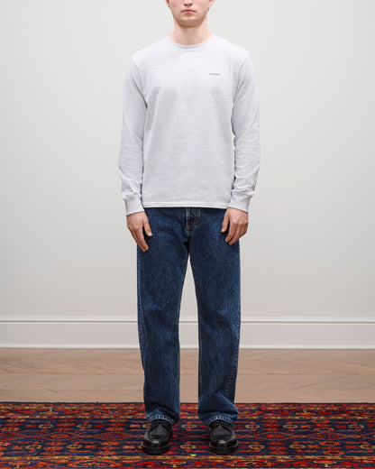 Aimé Leon Dore Popular - Long-Sleeve Micro Logo Tee Silver mix