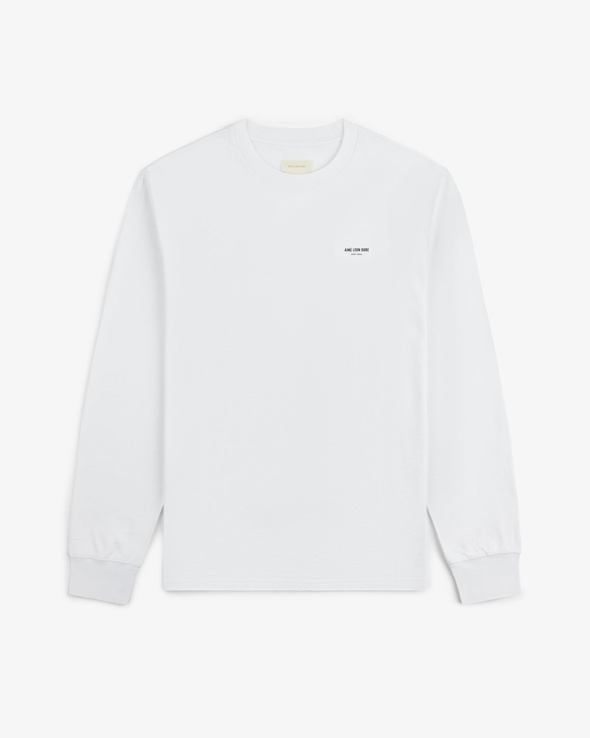 Aimé Leon Dore Featured - Long-Sleeve Micro Logo Tee Bright white