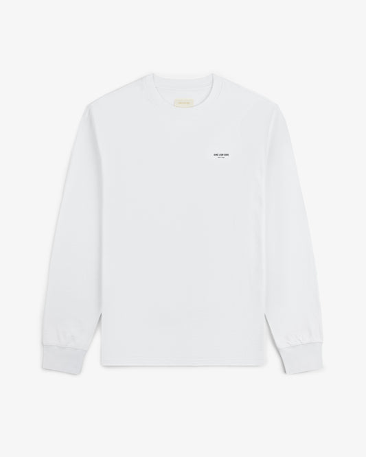 Aimé Leon Dore Featured - Long-Sleeve Micro Logo Tee Bright white