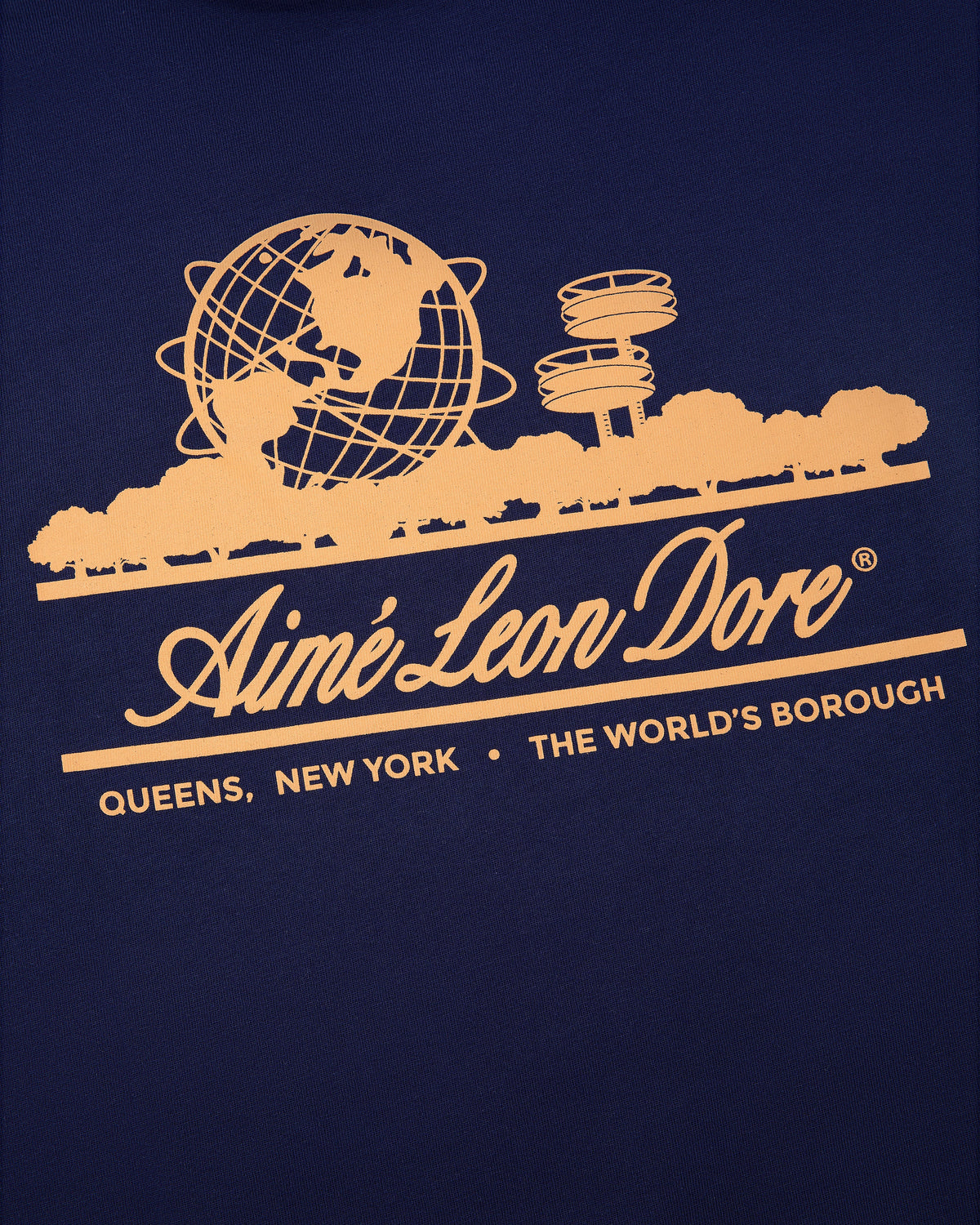 Aimé Leon Dore Sale - Long-Sleeve Unisphere Tee Evening blue